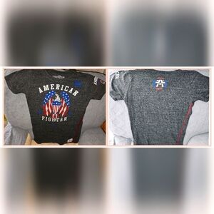 American Fighter Charcoal Tshirt, size large.